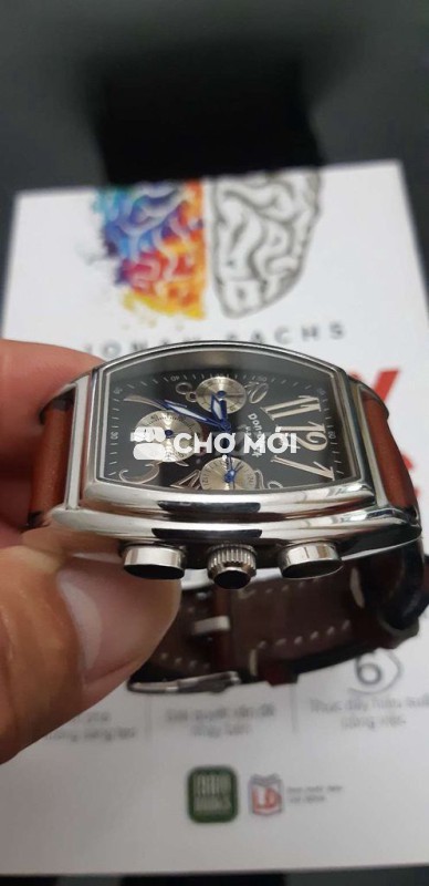 Đồng hồ đeo tay Nam 40mm Dây da Nâu