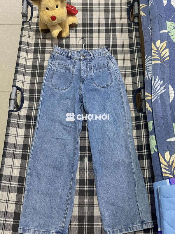 Quần jean nữ Jean xanh nhạt