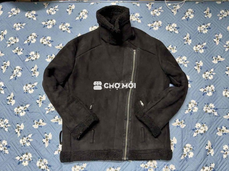 Áo khoác nữ Da lộn Đen 50-60kg