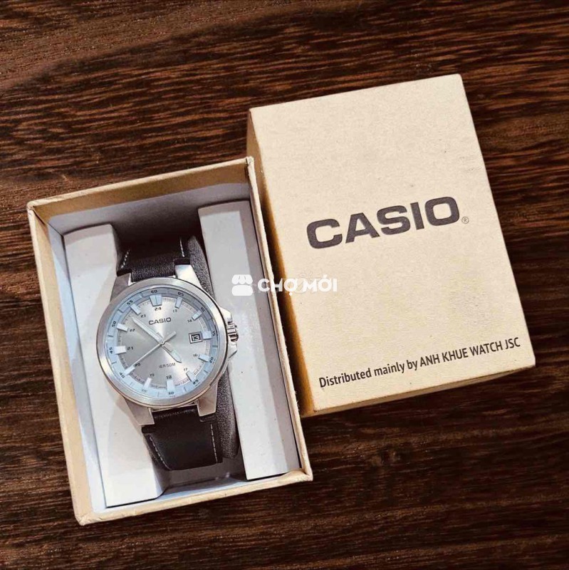 Đồng hồ Casio MTP-E173 Nam Thép Dây da