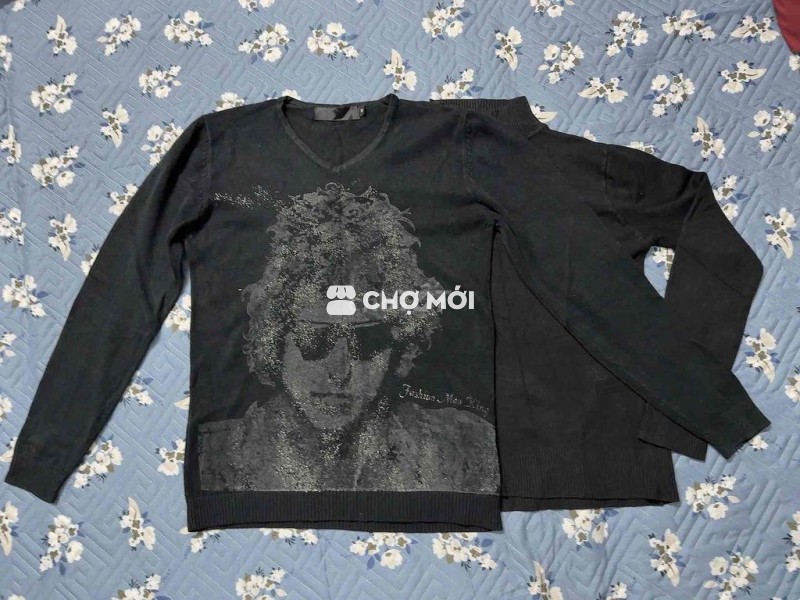 Áo len nam đen size 50-60kg