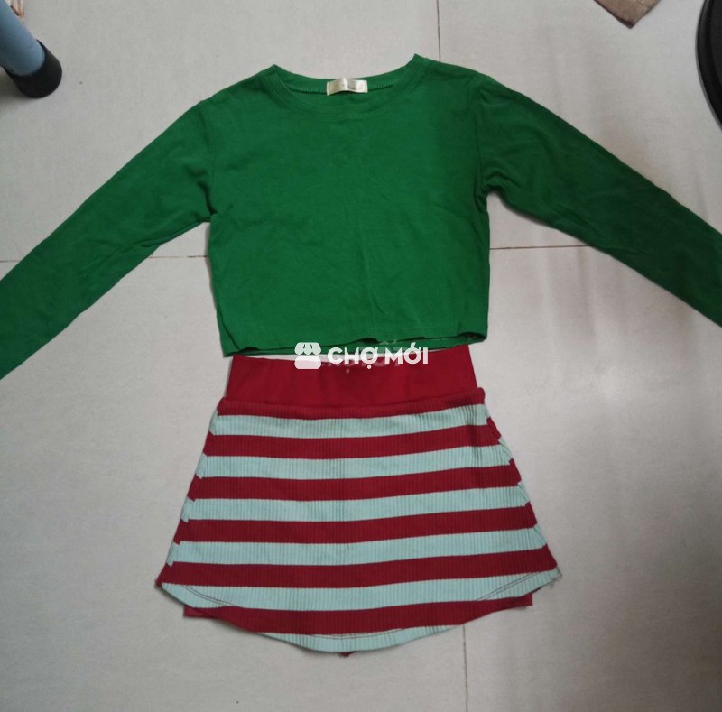 Sét thun cv có quần vải mịn mát độ mới cao