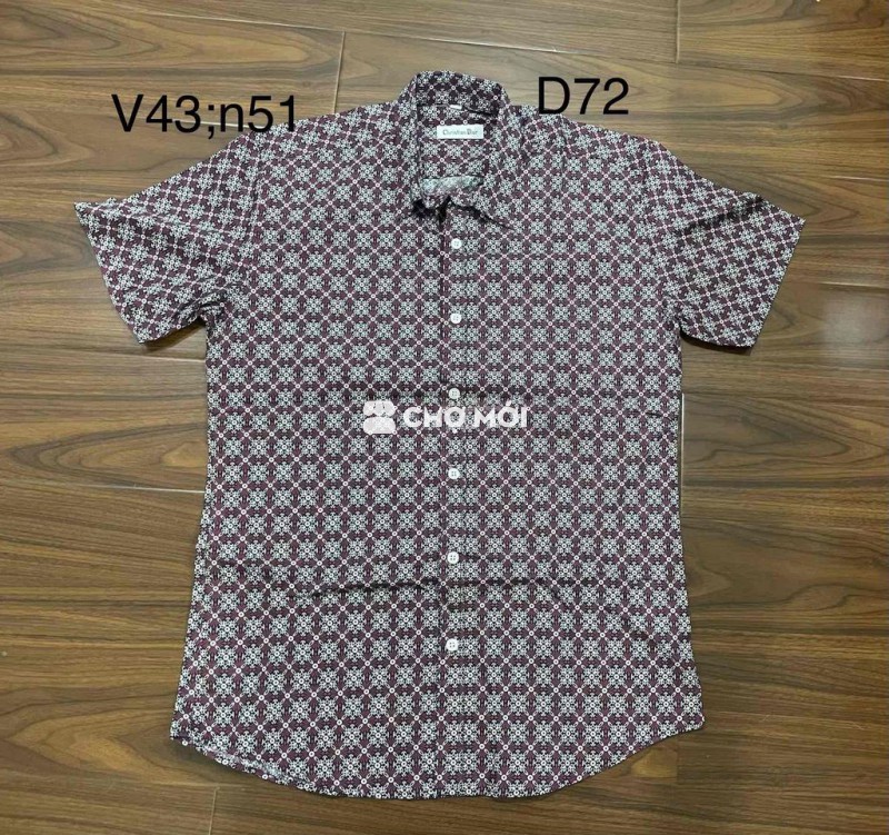 Áo sơ mi Christian Dior Nam Đỏ đô size M