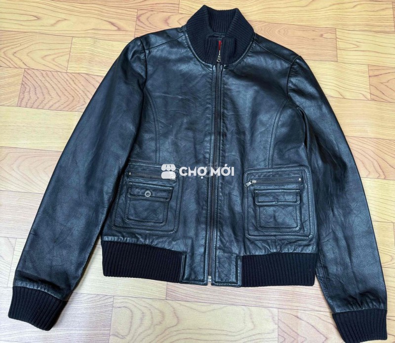 Áo khoác Bomber ONG Da bò Unisex xịn xò