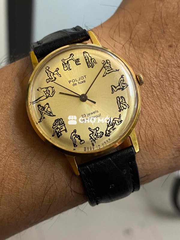 Đồng hồ Poljot de luxe bọc vàng 35mm