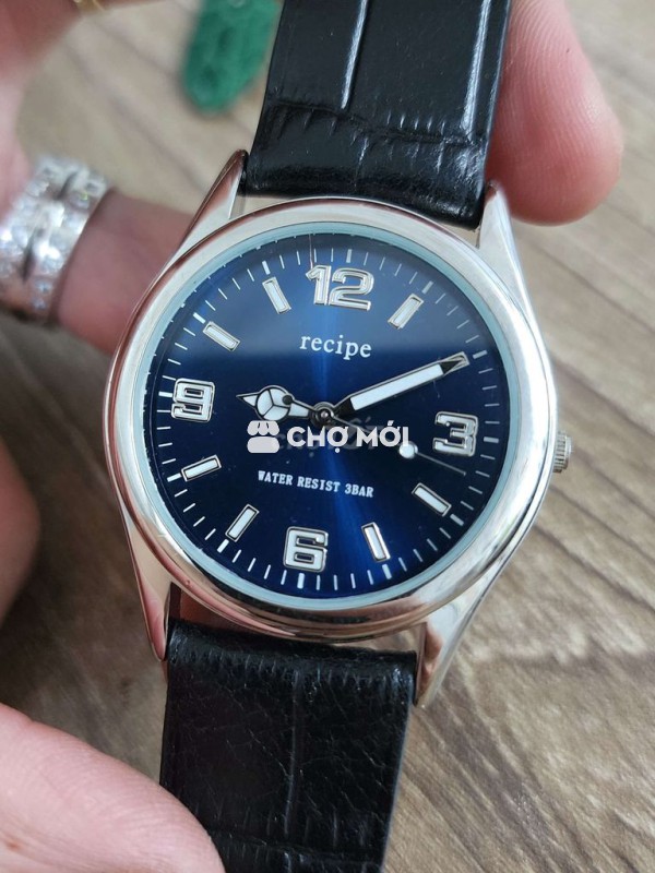Đồng hồ Recipe dây da 37mm