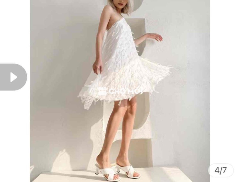 Pass Đầm Nữ Free size Trắng