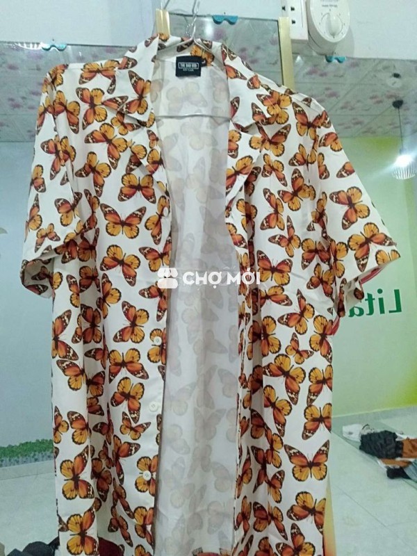 Áo sơ mi vải  họa tiết 66 đến 76 kg