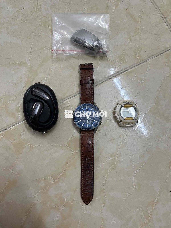 Đồng hồ Casio Edifice Dây da Thép tainghecasiobaby