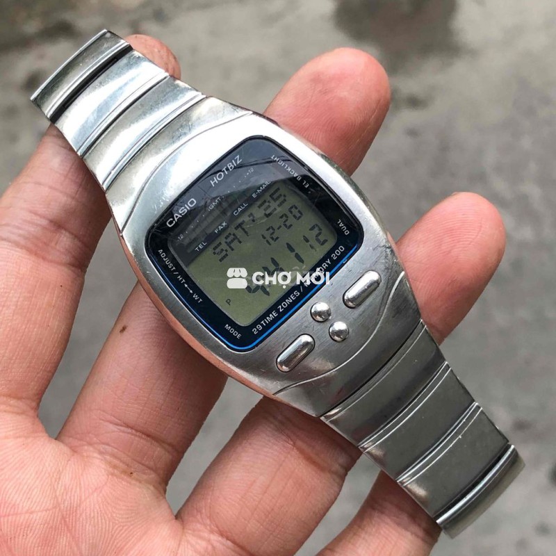 Đồng hồ Casio Hotbiz HBZ-110 Thép không gỉ Bạc