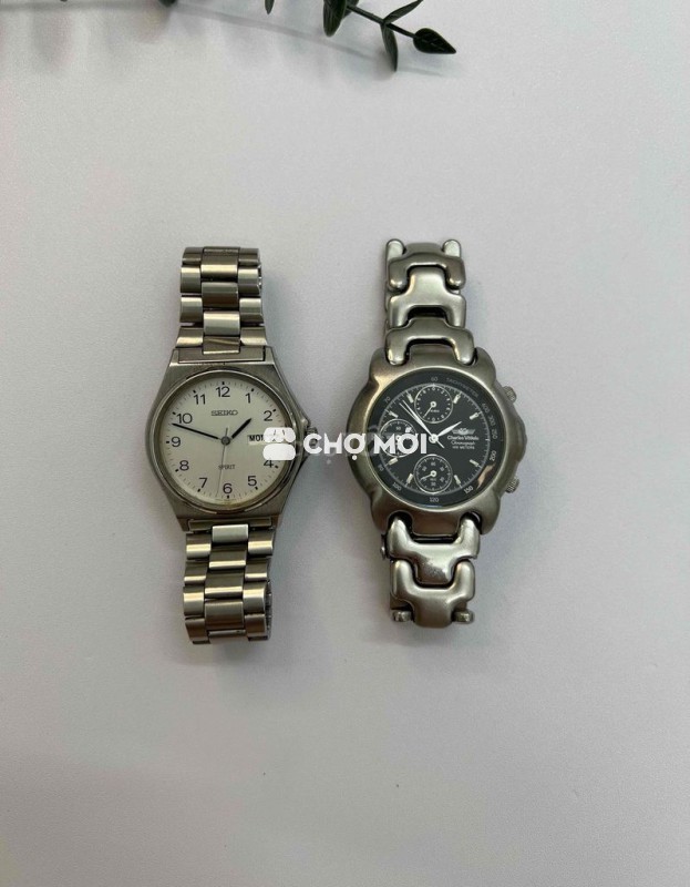 Đồng hồ seiko & Charles Vogele 6kim nhật