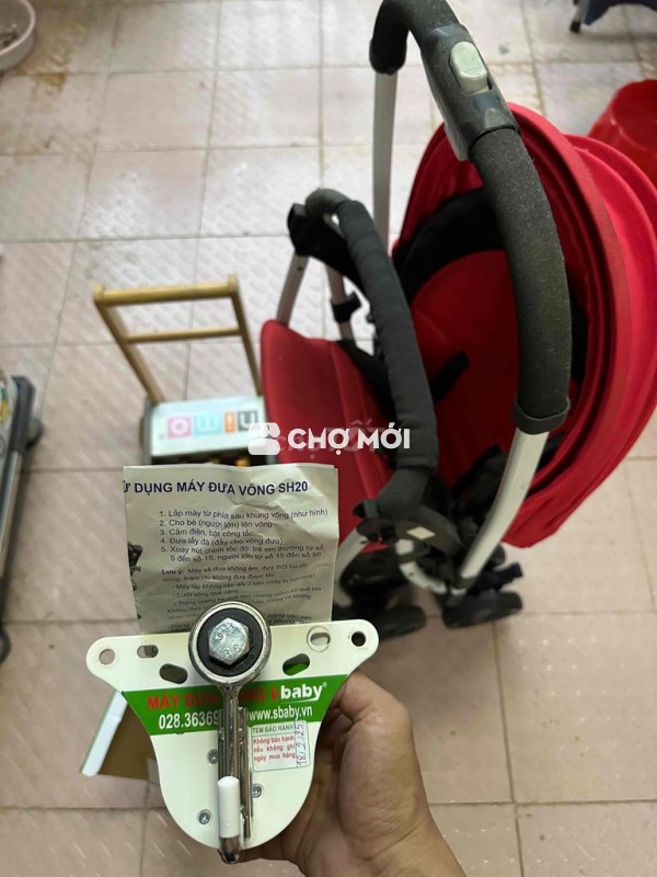Xe đẩy em bé Lesbebes Đỏ đã sử dụng