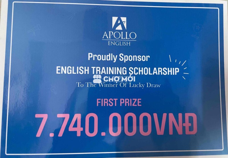 Voucher học bổng Apollo English Nguyễn Thái Sơn