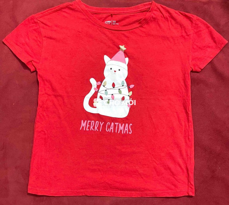 Áo thun nữ Anko đỏ size 10 8-10 tuổi 28-35kg