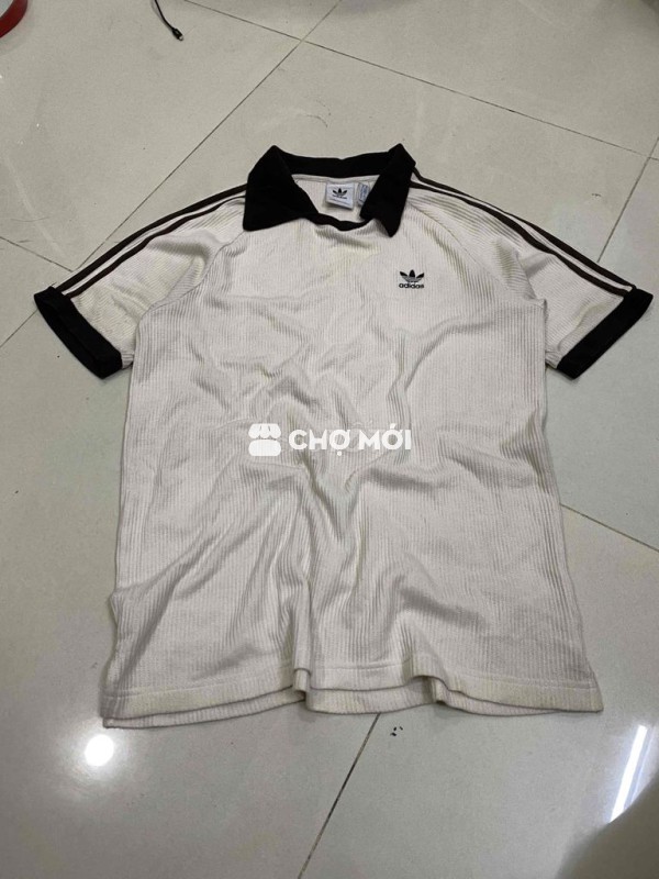 Áo polo Adidas nam vải gân size M
