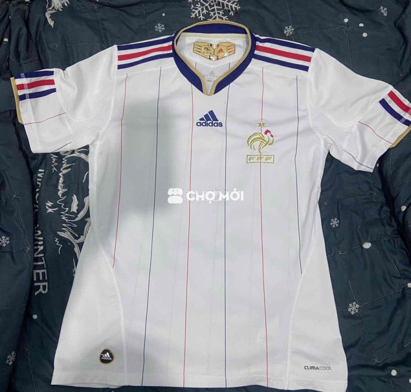 Áo bóng đá Adidas Pháp 2010 Trắng Nam size S