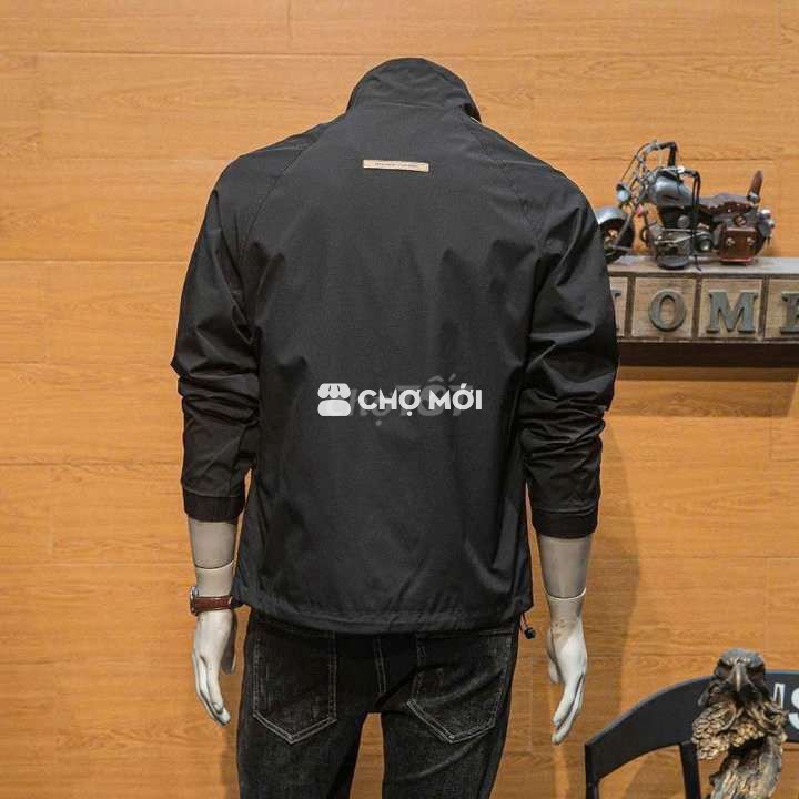 Áo khoác dù Nam Vải dù Đen