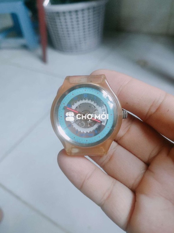 Đồng hồ đeo tay Nhựa Nâu trong suốt 37mm