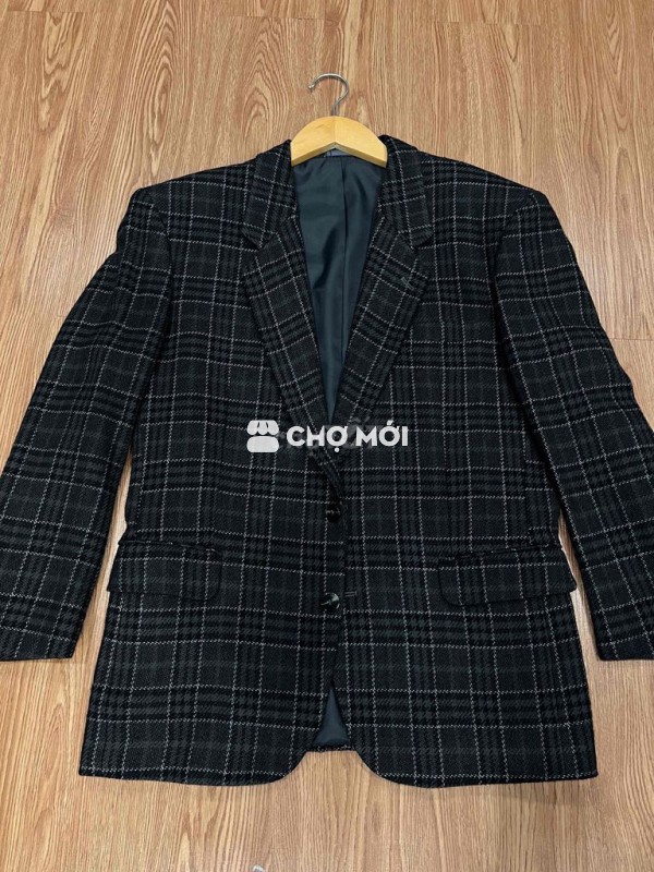 Áo blazer nam dạ kẻ caro