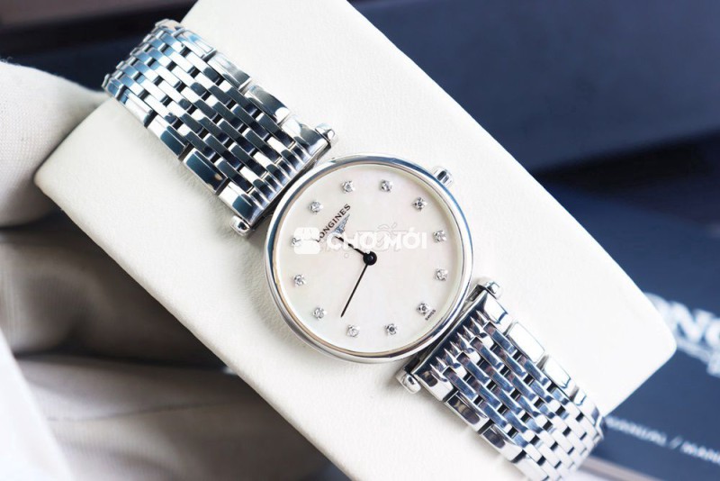 ĐH Nữ Longines La Grande, mặt Xà Cừ đính Kim Cương