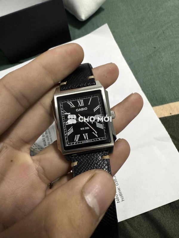 Đồng hồ Casio MTP-B190D-1BVDF Nam Da Đen