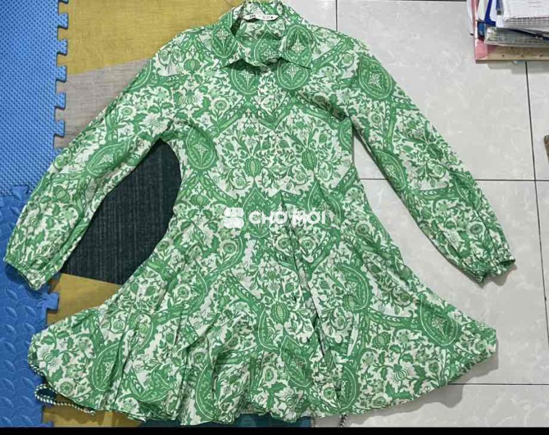 Váy Zara nữ Xanh lá dưới 52kg