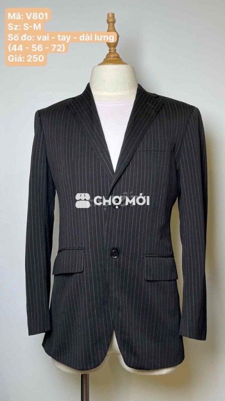 Áo vest nam Đen sọc size S-M