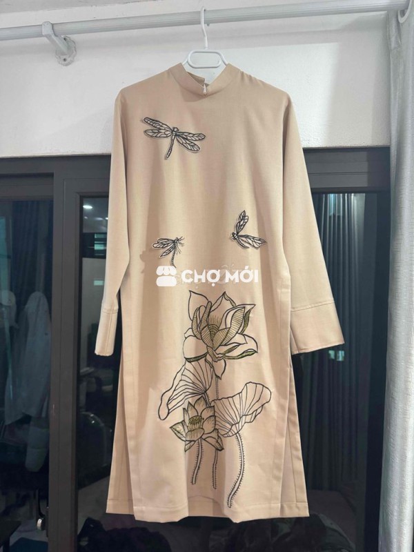 Áo dài nam màu Be size M