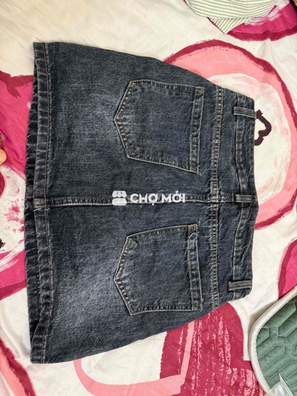 Chân váy Jeans nữ có đai
