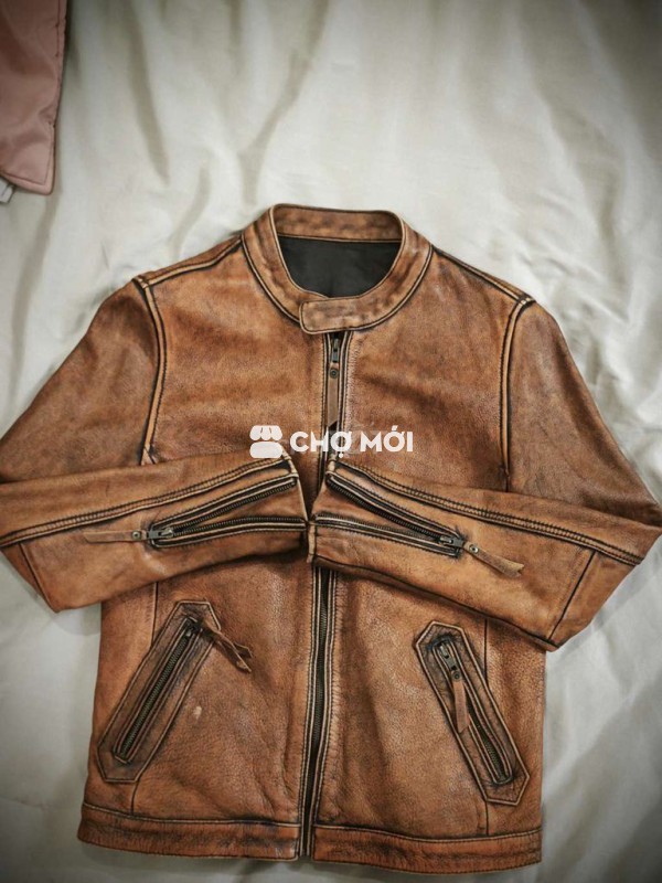 Áo khoác da nam da bò size M