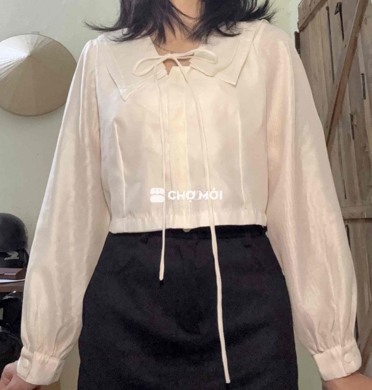 Áo sơ mi nữ vải voan size S
