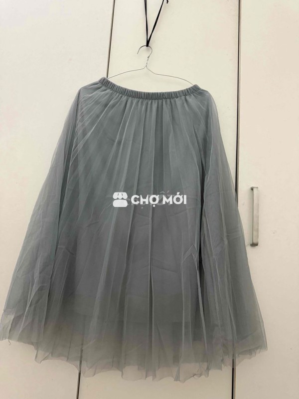 Chân váy công chúa tutu nữ màu Xám đá size M