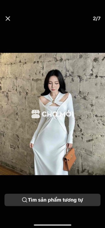 Đầm nữ Vải Trắng Đen size M-L