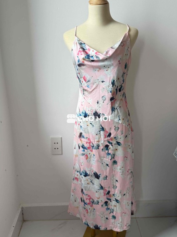 Đầm nữ Lụa Hồng Họa tiết hoa size L