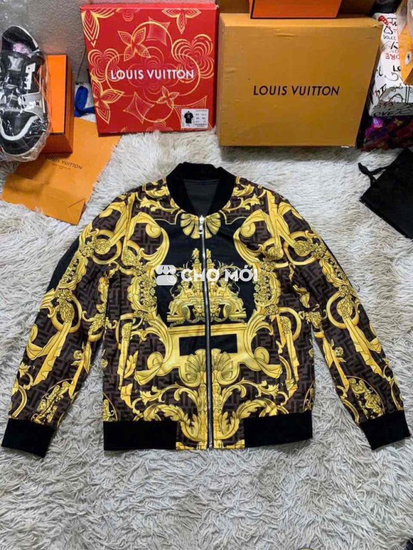 Áo khoác bomber Versace mặc 2 mặt