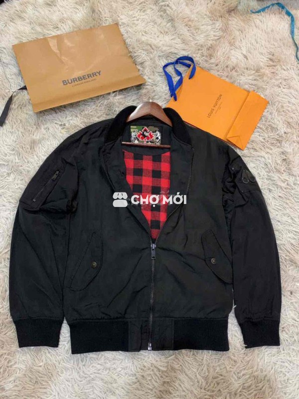 Áo khoác nam MOOSE KNUCKLES dù đen XL