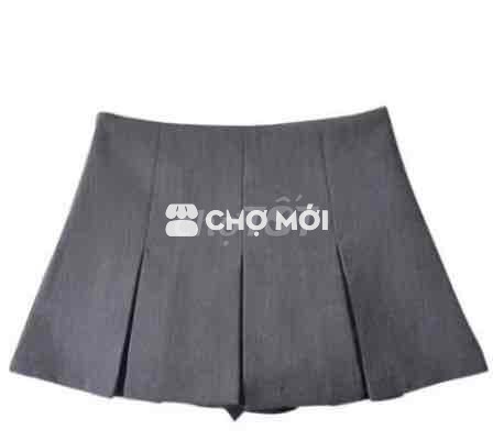 Chân váy nữ xếp ly Xám
