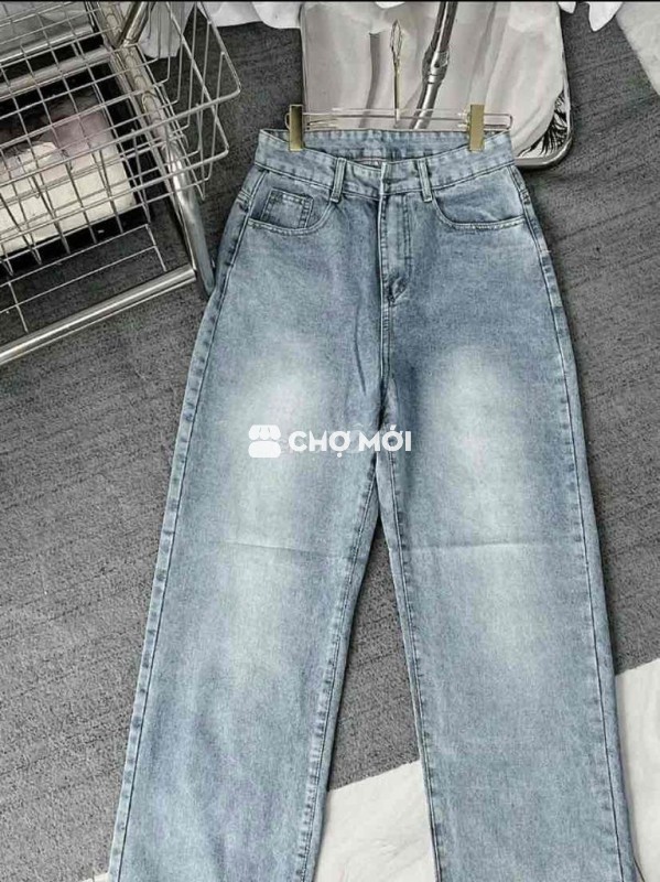 Quần jean nữ ống rộng Jean
