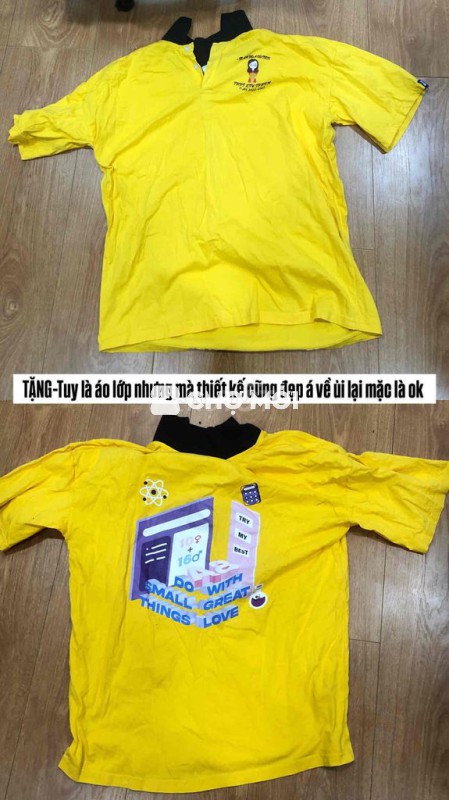 Áo thun Vải thun Vàng