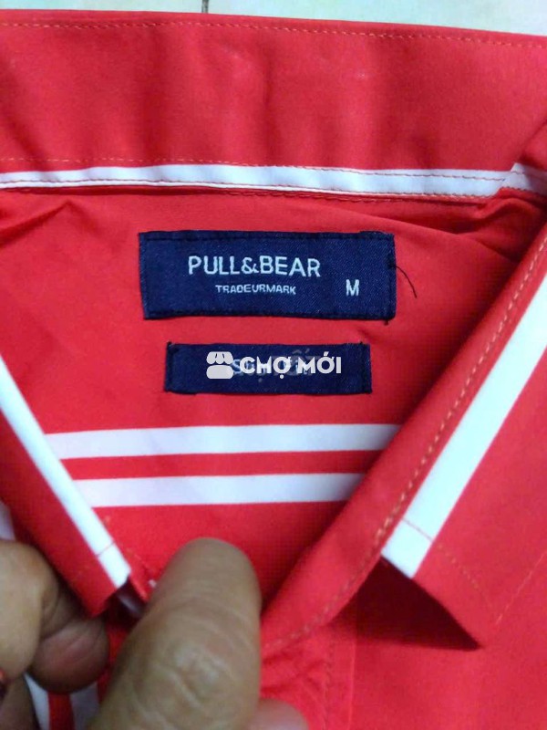 Áo sơ mi Pull&Bear Nam Cotton Slim Fit size M