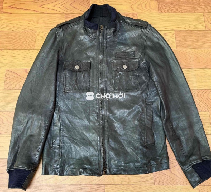 Áo khoác da COMME CA DU MODE MEN da thật, mềm êm