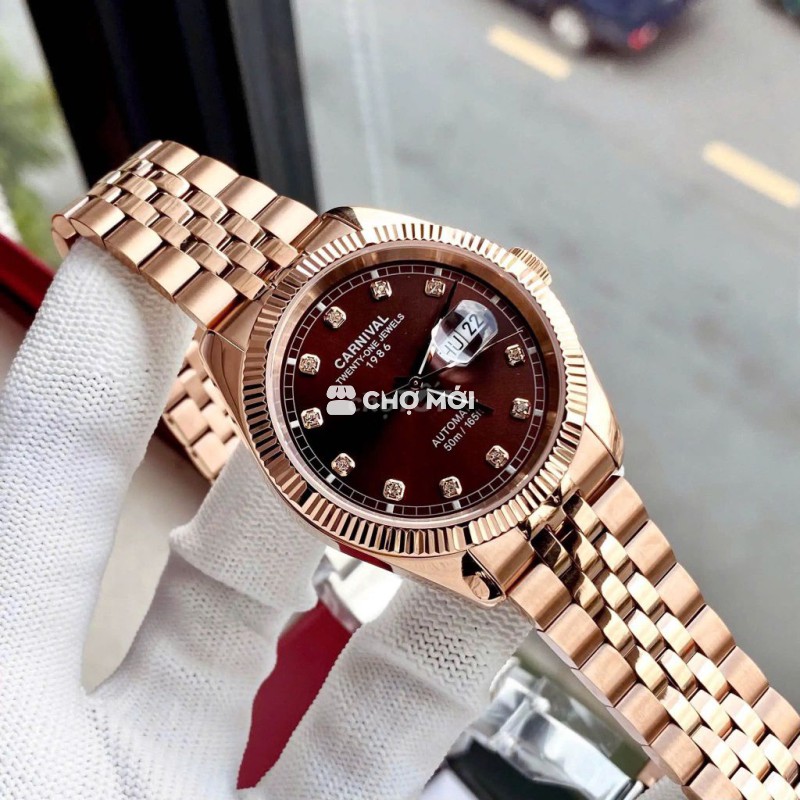 Đồng hồ Carnival Automatic Vàng hồng