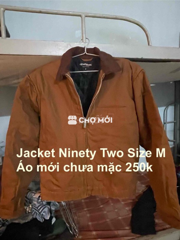Áo khoác Ninety Two Nam size M Nâu Mới
