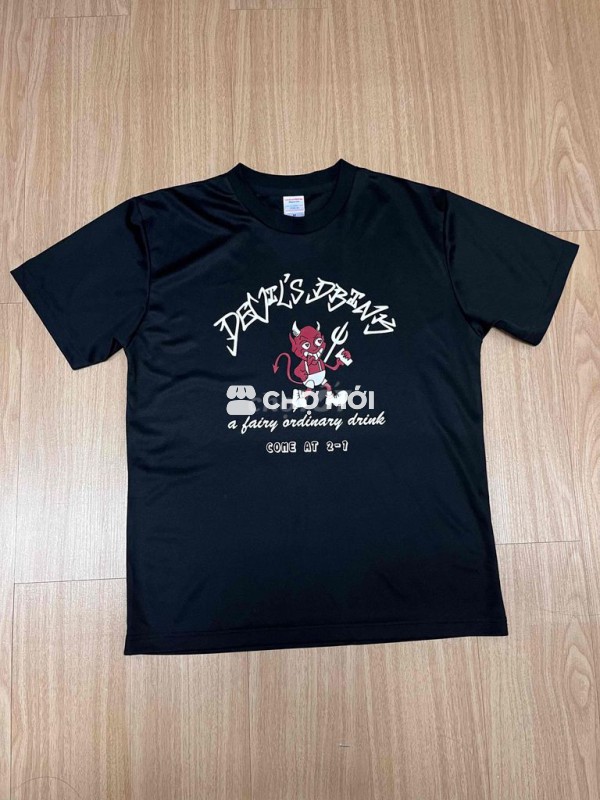 Áo thun Vải tổng hợp Đen