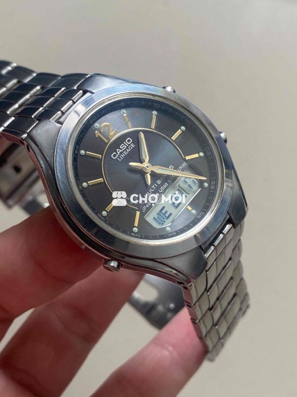 MẪU LINEAGE LCWM2OO FULL THÉP PIN_SOLAR HIỆU_CASIO