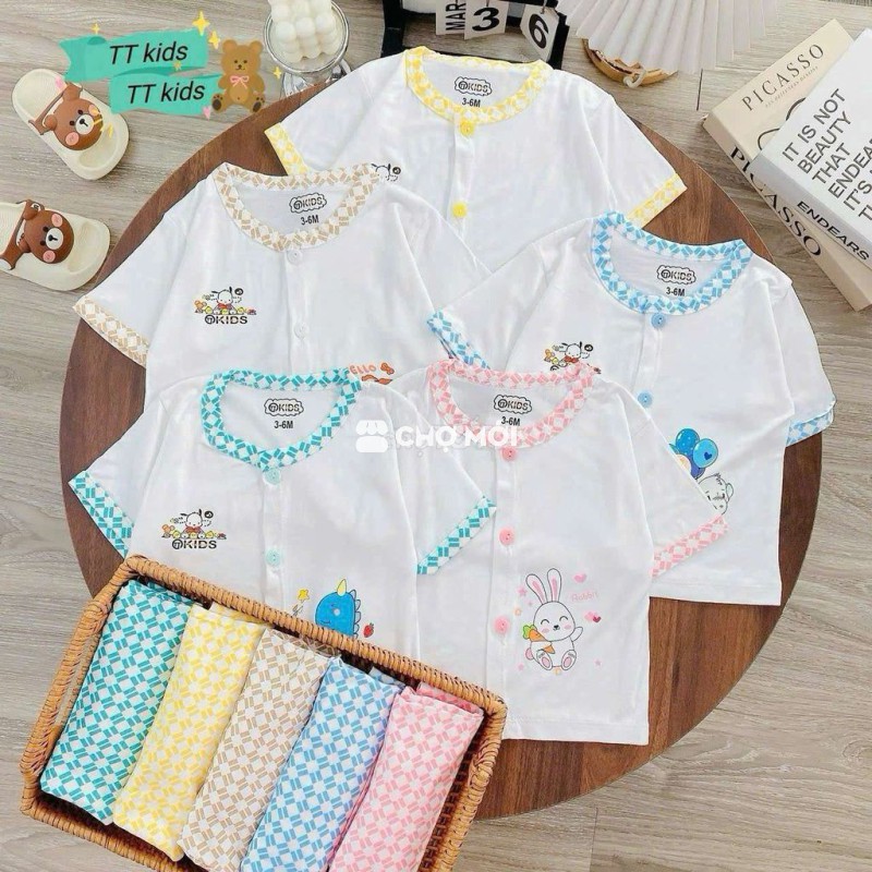 Áo sơ sinh TT kids Unisex Cotton 0-9 tháng