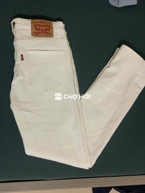 quần jean levis 514 trắng