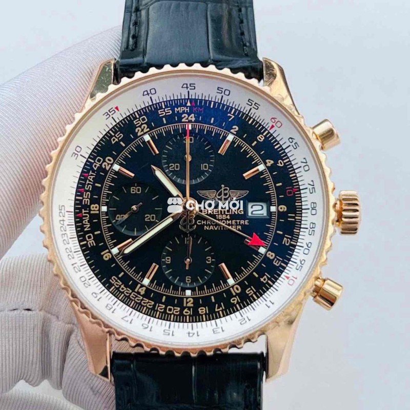 Breitling Navitimer Chronograph vàng khối 18k 45mm