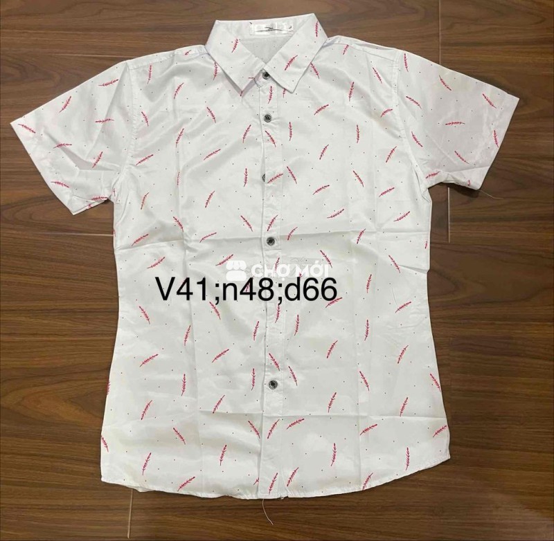 Áo sơ mi nam ngắn tay size S Mới