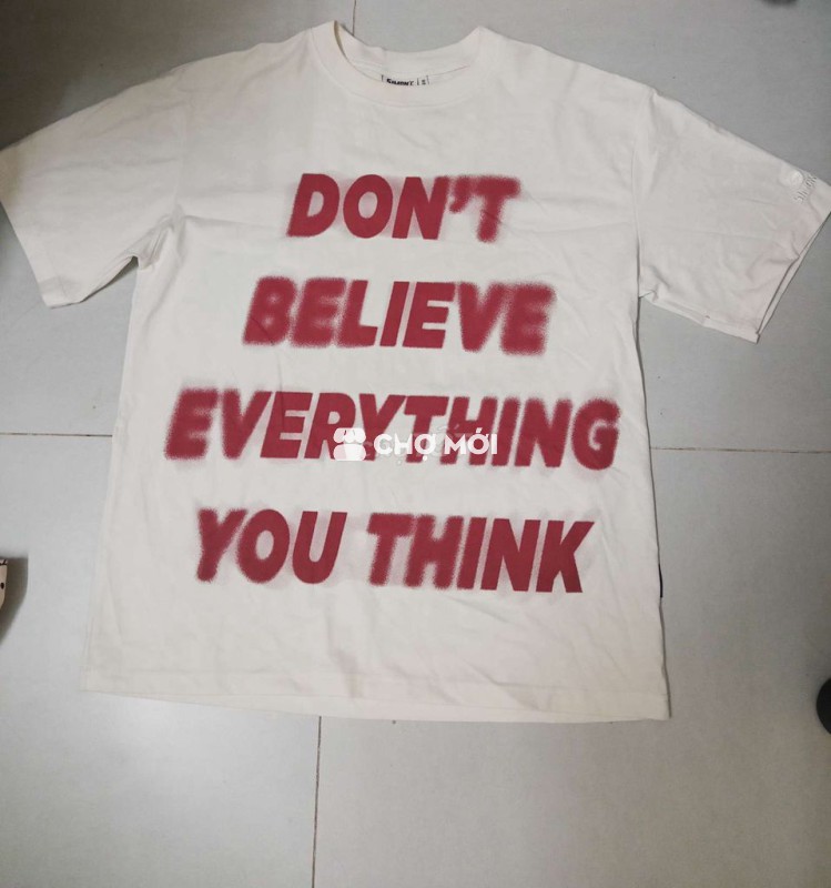 Áo thun SIMON C Vải Trắng Size to độ mới cao